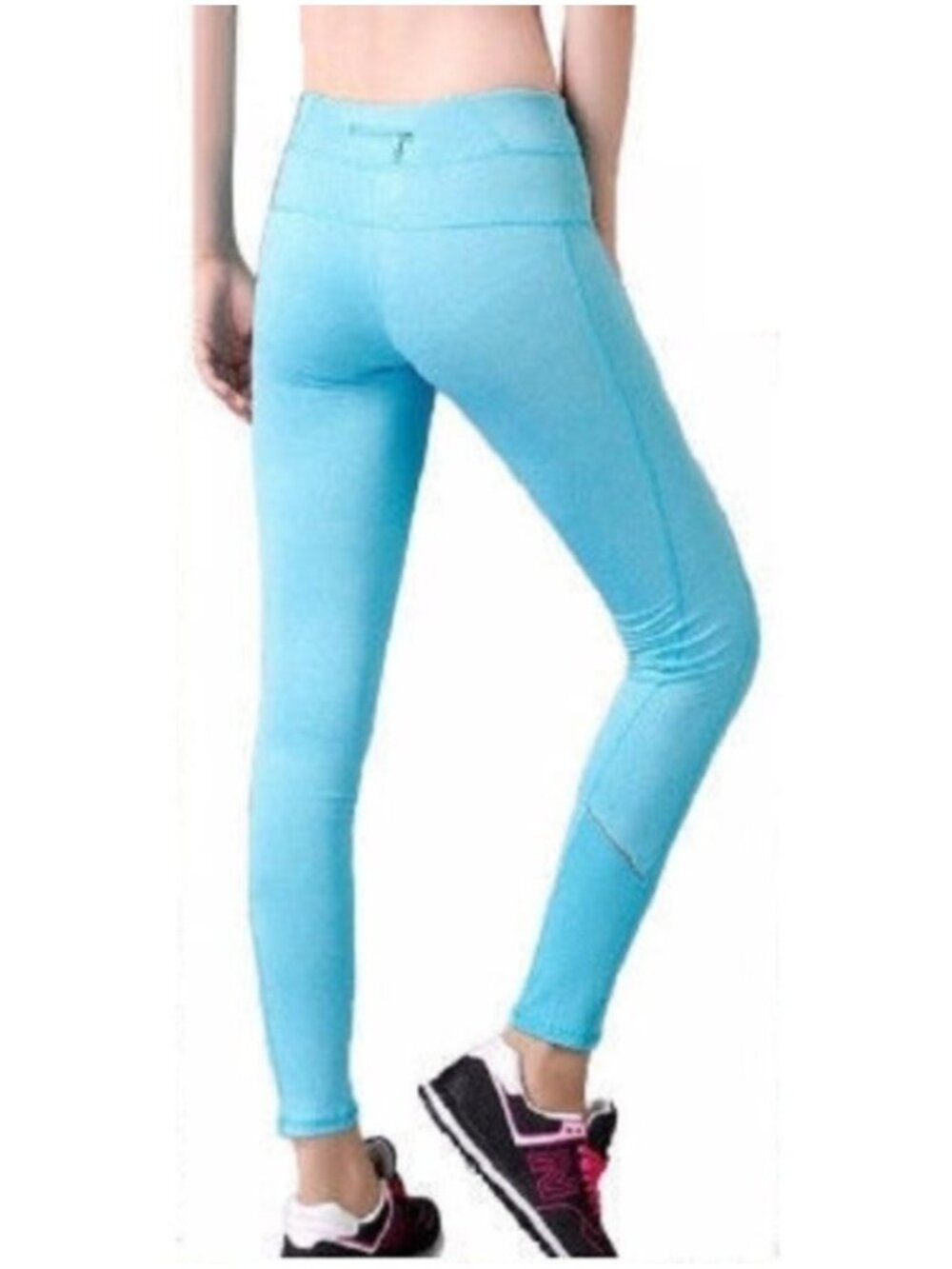 Blue Full‎ Length Leggings Workout Yoga Pants